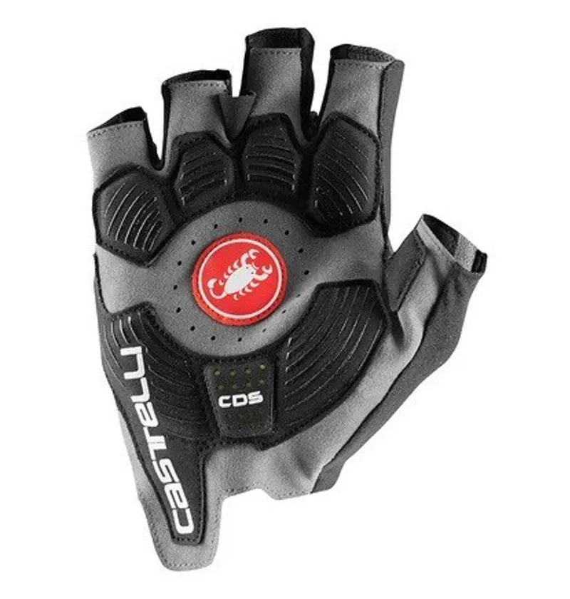 Castelli Rosso Corsa Pro V Road Gloves With Pad Grey-1